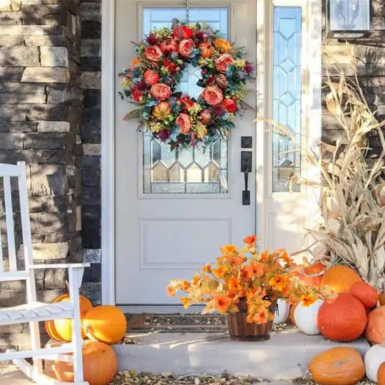 UV Resistant Floral for Garden Porch Yard Balcony Realistic Indoor Decor {6}