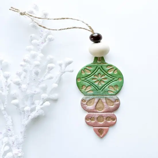 LONG VINTAGE ORNAMENT | CLAY CUTTER {2}