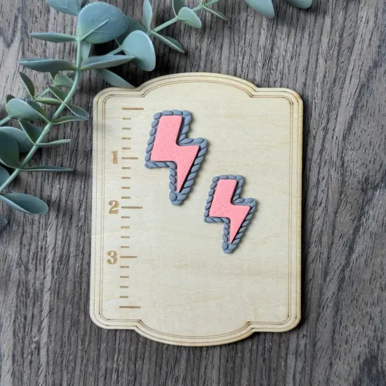 Lightning Bolt | Faux Turquoise | Country Western Clay Cutters {6}