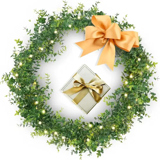 Greenery Garland Fake Eucalyptus Plant for Wedding Backdrop Arch Wall Decor {4}