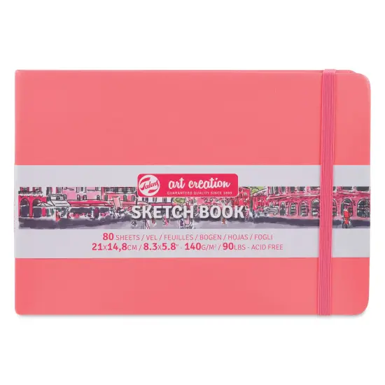 Royal Talens Art Creations Sketchbook - 5.8" x 8.3", Coral Red {1}