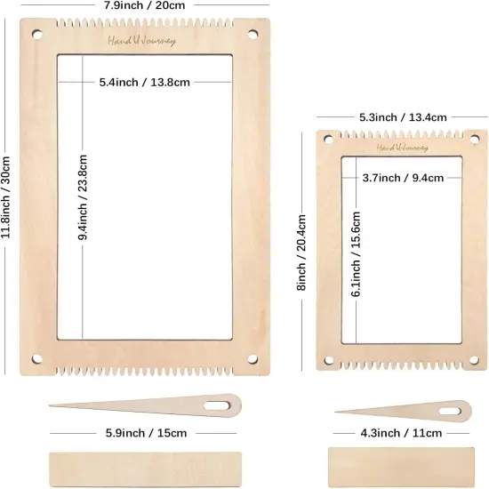 Rectangle Weaving Loom Kit with Weaving Tools {2}