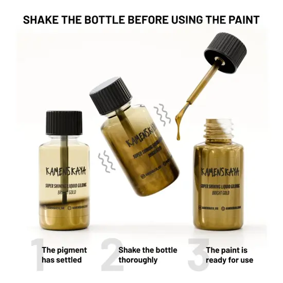 LIQUID GILDING | BRIGHT GOLD | KAMENSKAYA INK {3}