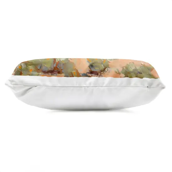 Stupell Industries Pink Desert Distant Mountain Outdoor Pillow, 14 x 7 x 20 {3}