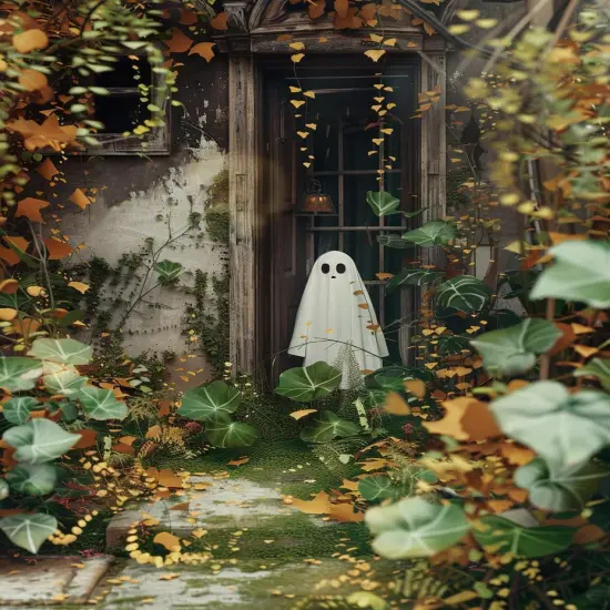 Halloween Counted Cross Stitch Kits for Adults, Ghost Stamped Cross Stitch Kits for Beginners {1}