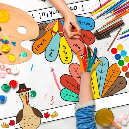 Color Your Own Turkey Activity Headbands {4}