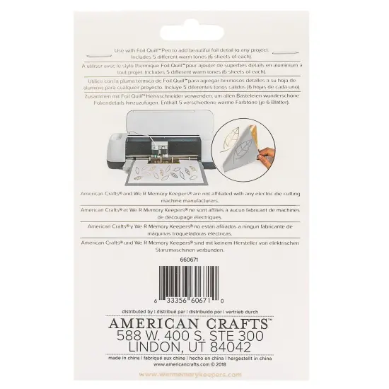 We R Foil Quill Foil Sheets 4"X6" 30/Pkg-Flamingo {3}