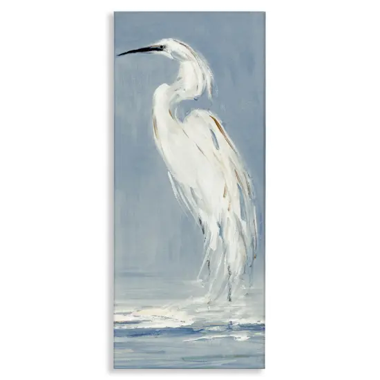 Stupell Industries Calm Egret Facing Left Canvas By Sally Swatland {1}