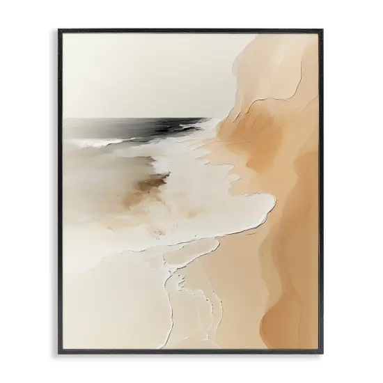 Stupell Industries Coastal Vibe Abstraction Framed Giclee By Annabelle Hall {1}