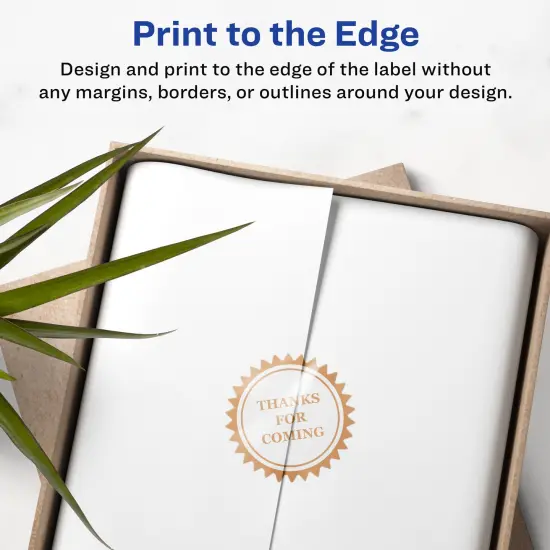 Avery Glossy Clear Starburst Labels with Sure Feed, 2.25" {3}