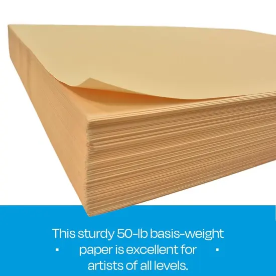 Sax Manila Drawing Paper, 50 lb, 24 x 36 Inches, Pack of 500 {6}