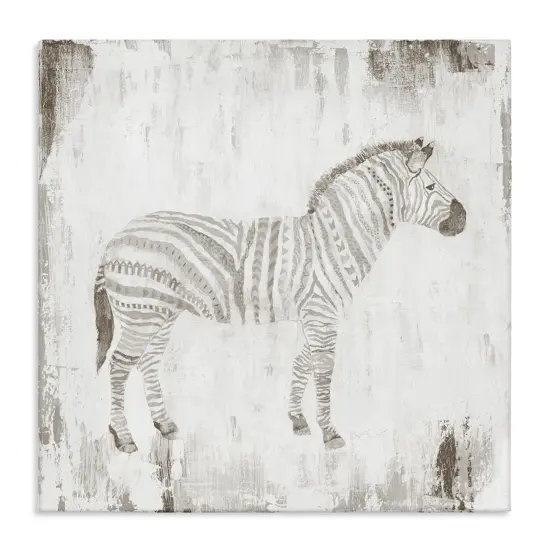Stupell Industries Boho Striped Zebra Canvas By Janet Tava {1}