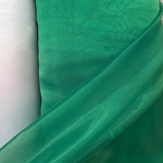 1 Yard Kelly Green Crystal Organza Fabric Sheer Shiny Lightweight Polyester 58/59 inches wide {2}