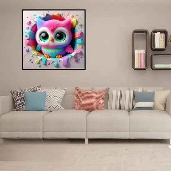 Owl Diamond Art Kits for Adults Beginner,13.7x13.7inch {4}