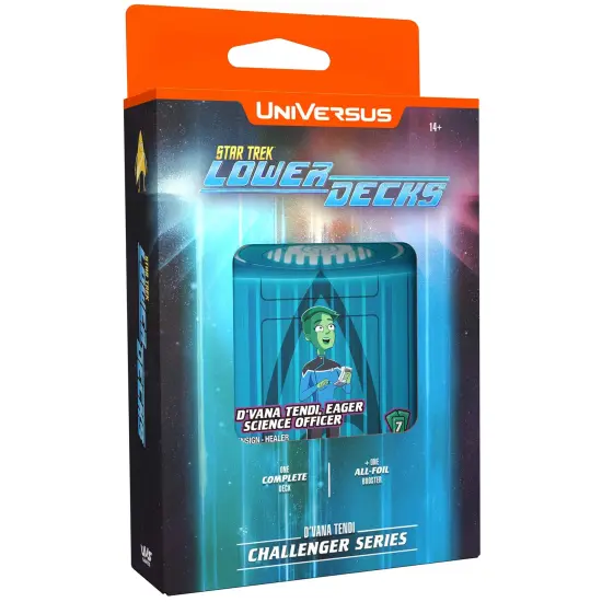 UniVersus: STAR TREK Lower Decks: Challenger Series - Tendi - 63 Cards, 2 Characters, Ready To Play Deck-Building Card Game, 6 Foil/Alt Art Cards {3}