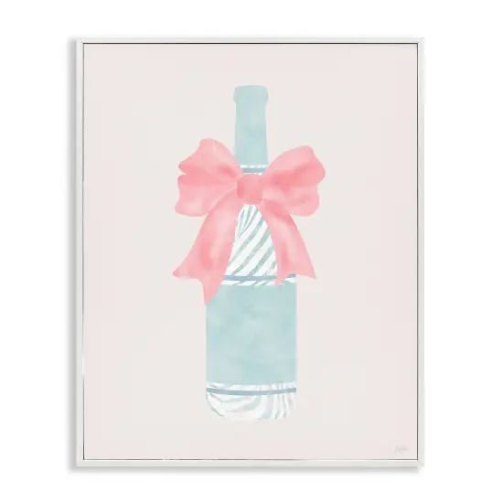 Stupell Industries Zebra Striped Champagne Bottle Framed Giclee By Natalie Carpentieri {1}