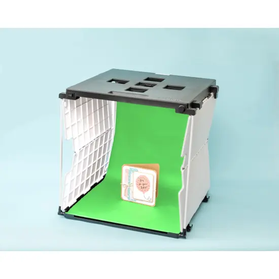 We R ShotBox Background Infinity Backdrops-Greenscreen & Gray {5}