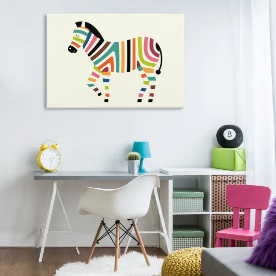 Stupell Industries Bright Hued Zebra Stripes Canvas By Andy Westface {2}