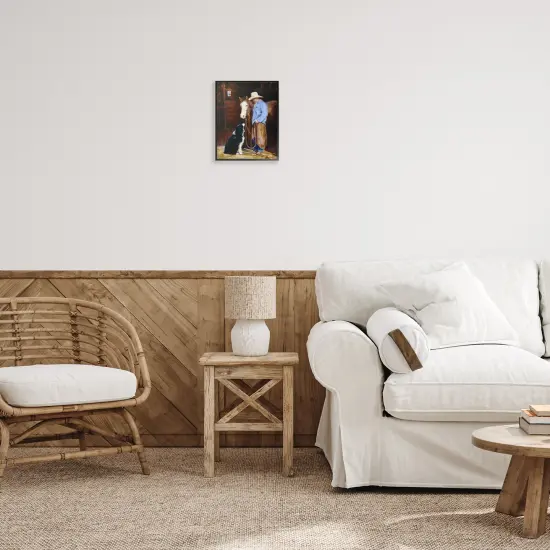 Stupell Industries Cowboy with Horse & Dog Framed Giclee By Carolyne Hawley {2}