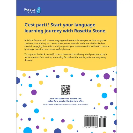 Rosetta Stone French Picture Dictionary, French Dictionary to Learn French Vocabulary and Phrases, Dictionary for Kids and Adults, French English Dictionary {2}