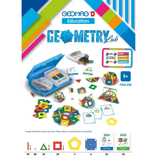 Geomag&trade; Geometry Lab Recycled, 244 Pieces {5}