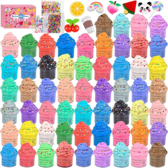 58 Pack Mini Butter Slime Kit {1}