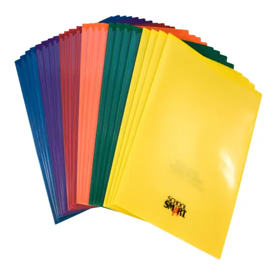 School Smart Take Home Folders, Assorted Colors, Set of 24 {3}