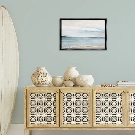 Stupell Industries Muted Soft Watercolor Beach Floating Frame By Kristen Brockmon {8}