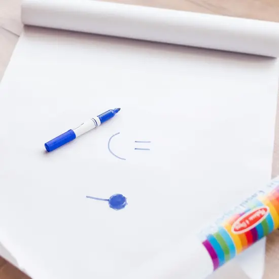 17 inches - 3 Pack Deluxe Easel Paper Roll Replacement(White) {5}