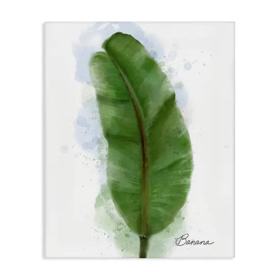 Stupell Industries Modern Banana Plant Leaf Canvas By Matthew Piotrowicz {1}