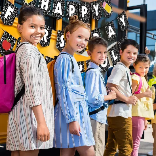 First Day of School Banner Decorations Sign for Classroom {2}