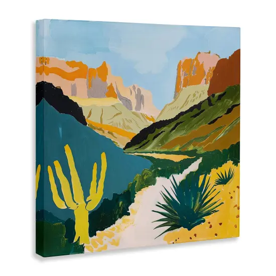Stupell Industries Modern Arid Canyon Scenery Canvas By Walker Noble {3}