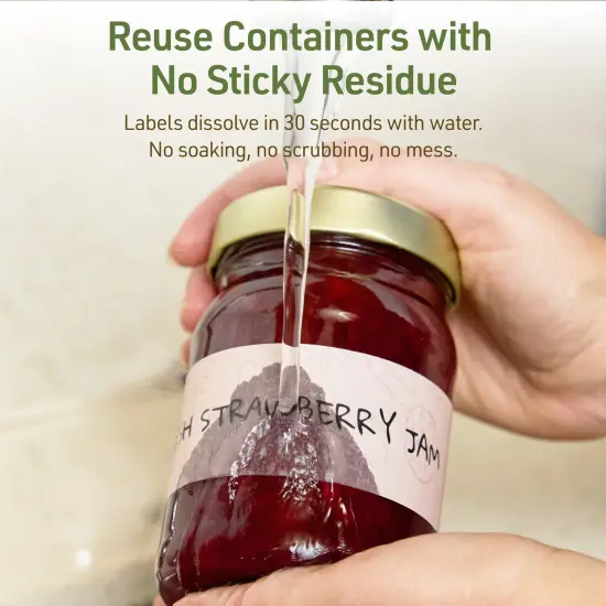 Avery Dissolvable Labels, 1.5" x 7.5" Rectangle {3}