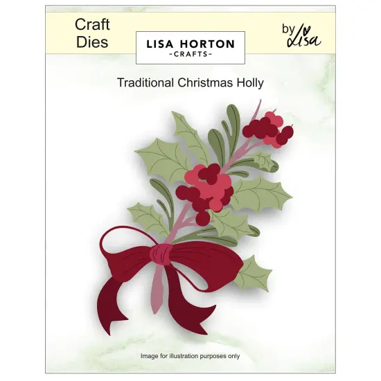 Lisa Horton Crafts Layering Dies-Traditional Christmas Holly {1}