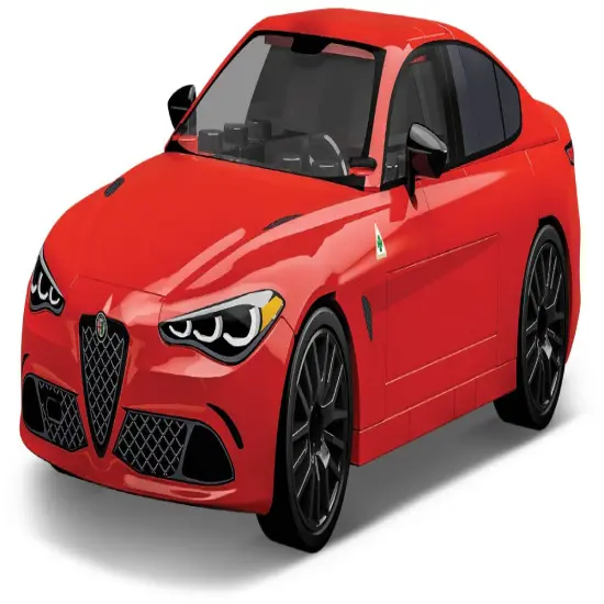 COBI Alfa Romeo Giulia Quadrifoglio Vehicle, Red {2}