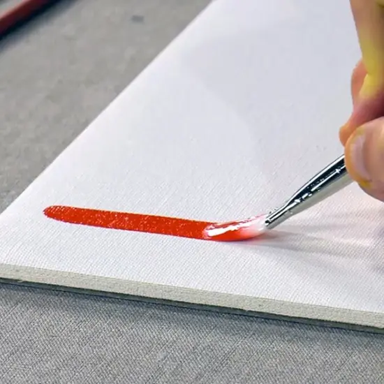 Creative Mark Pro White Soft Filament Acrylic Paint Brushes - FlatSets of 3 - Versatile Synthetic Brushes for Acrylic Painting , Gouache, Oils & Caseins {5}