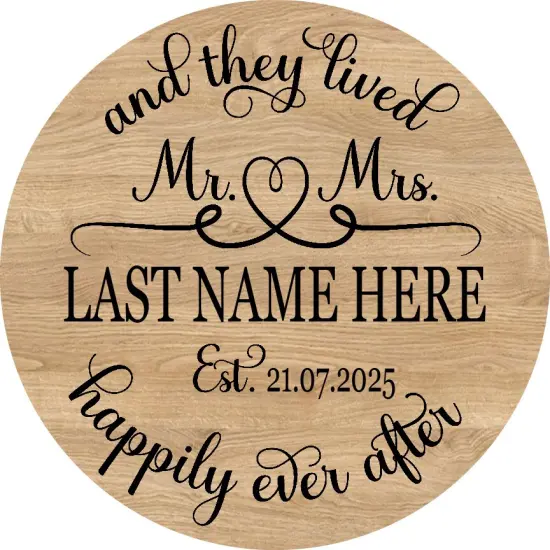 The Lived Happily Ever After Wedding Sign Black {2}
