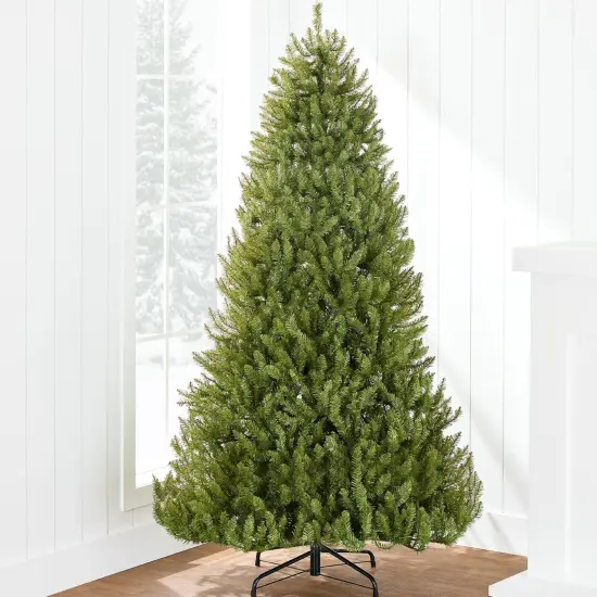 Unlit Nordic Fir Christmas Tree, Full Artificial Hinged Holiday Tree with 6,800 Realistic Branch Tips and Sturdy Metal Base {6}