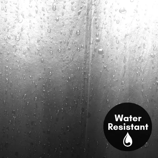 Americanflat 71x74 Ombre Grey Shower Curtain - Water Resistant - Polyester Fabric {3}