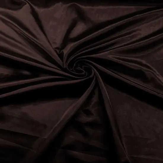 1 Yard Stretch Charmeuse Satin Fabric Silky Lightweight Satin 58-60 inches Wide Brown {5}