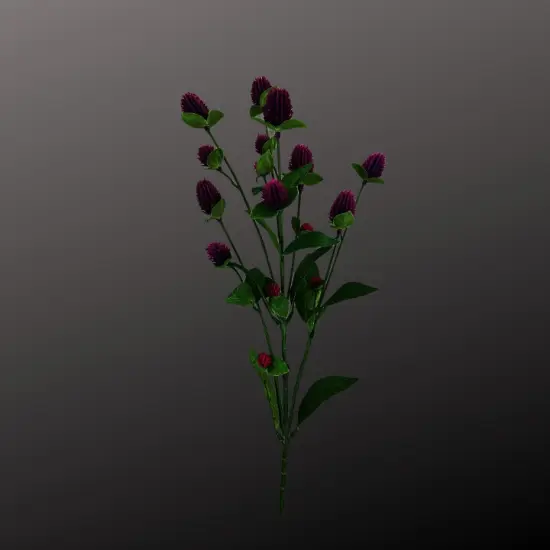 27'' Purple Artificial Globosa Spray - 7 Stems for Floral & Home Decor-63675PU {3}