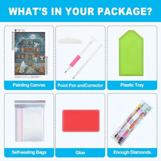 Halloween House Diamond Art Painting Kits {4}