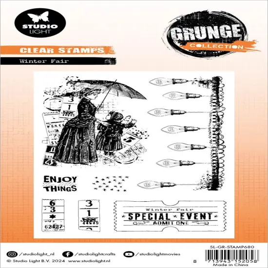 Studio Light Grunge Clear Stamp-Nr. 680, Winter Fair {3}