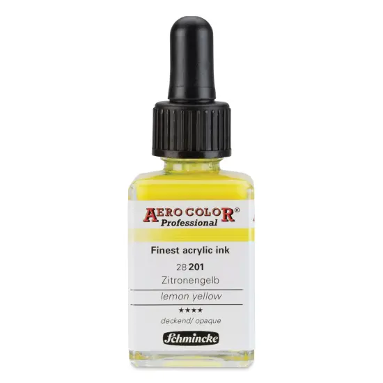 Schmincke Aero Color Professional Airbrush Color - 28 ml, Lemon Yellow {1}