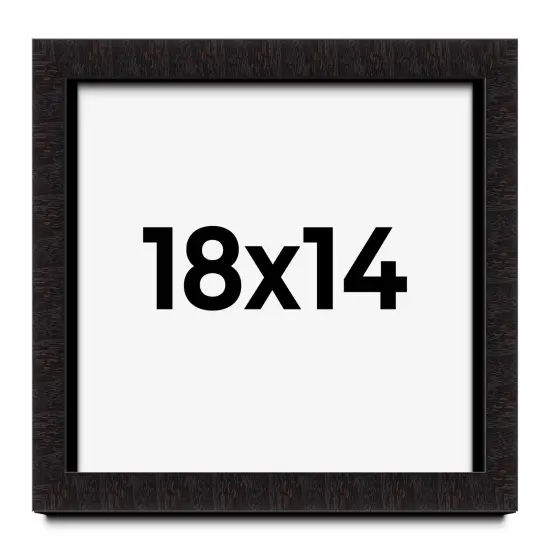 Modern Shadow Box 1" Depth Black Picture Frame - UV Acrylic, Backing Board, Hanging Hardware {1}