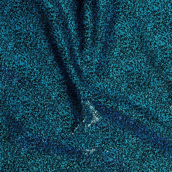 1 Yard Pebble Hologram Nylon Spandex Tricot Fabric 58/60" Width Black Gold {5}