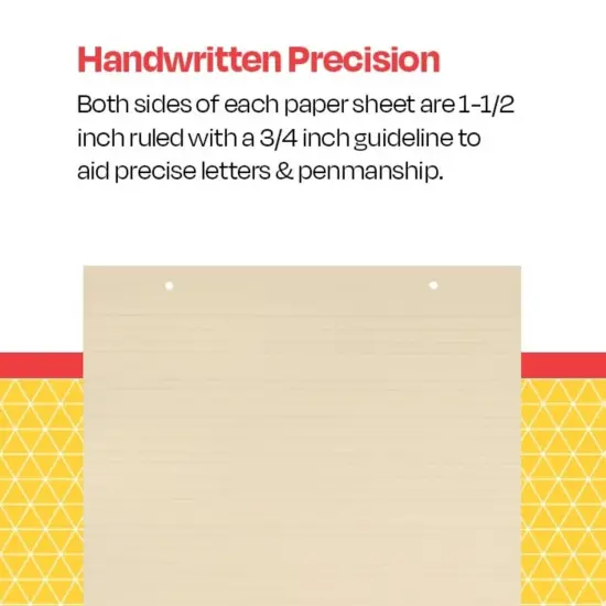 School Smart Manila Tag Ruled Chart Paper, Jumbo, 36 x 24 Inches, 100 Sheets {4}