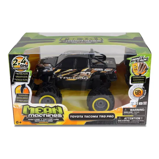 Mean Machines: RTR RC - Toyota Tacoma - Orange-Black - 2.4 Ghz High Performance, Donuts & Wheelies, Turbo Boost, Ready-To-Run Radio Controlled Vehicle {3}