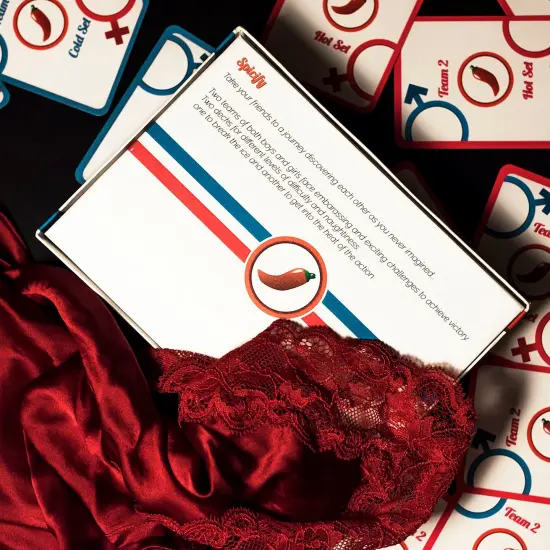 Fabio Esposito: Spicify - Adult Party Card Game, 2 Spicy Levels Of Challenges & Penalties, Sexy & Fun, Couples Game, NSFW, Ages 18+, 2-16 Players {5}