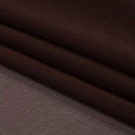 1 Yard Premium Silk Chiffon Solid Dark Brown Fabric Lightweight 44 Inch Width {4}